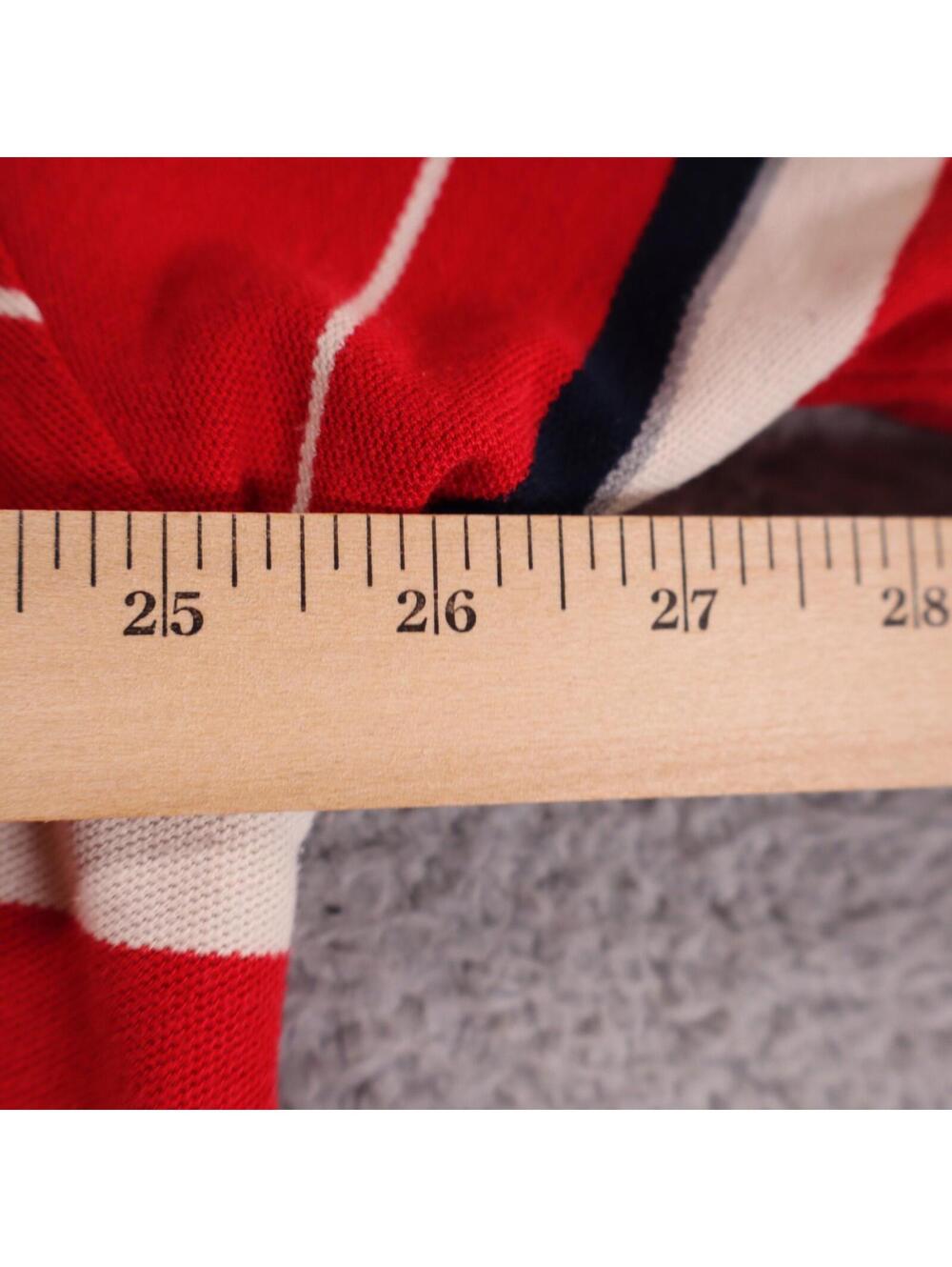 Polo Mens Size 3XL Red Striped VTG Y2K 90s 3XL Karl Kani - Picture 4 of 7